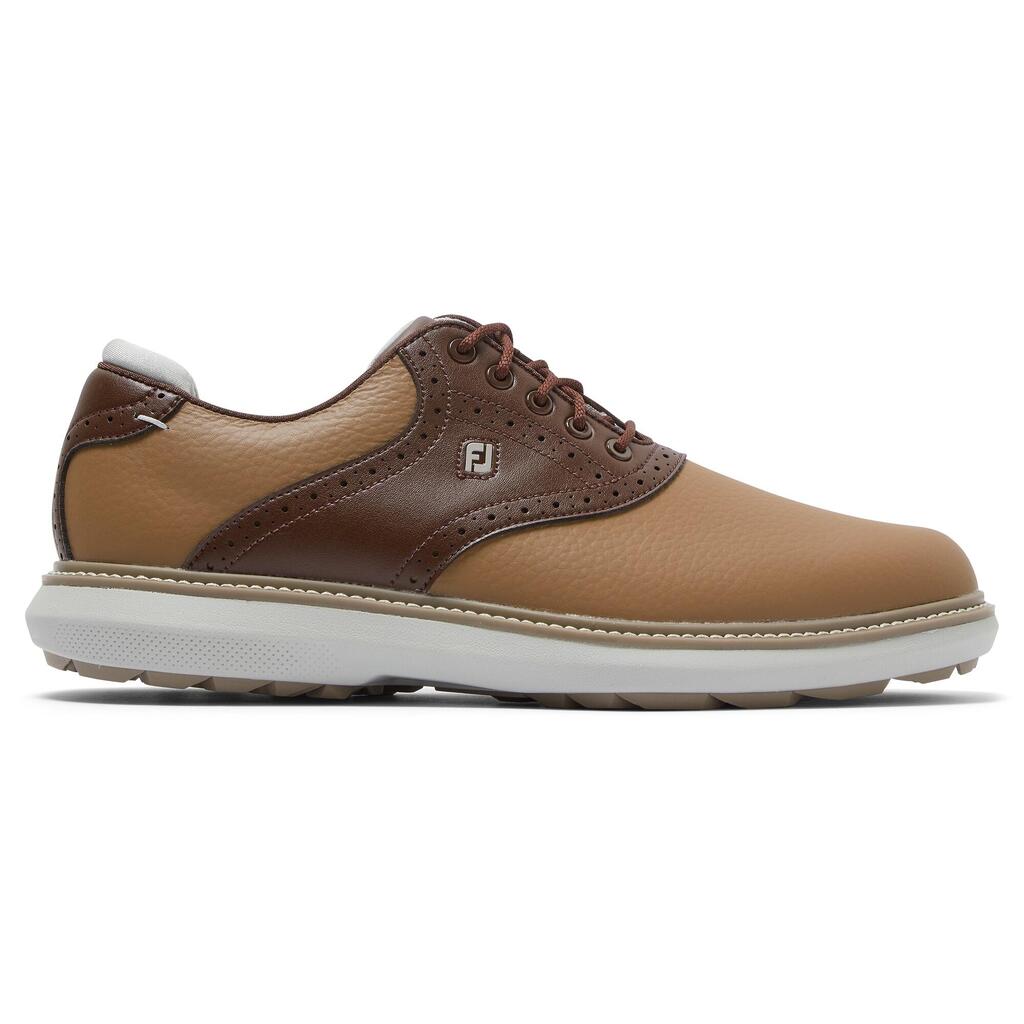 Herren Golfschuhe ohne Spikes - Footjoy Traditions braun/hellbraun 