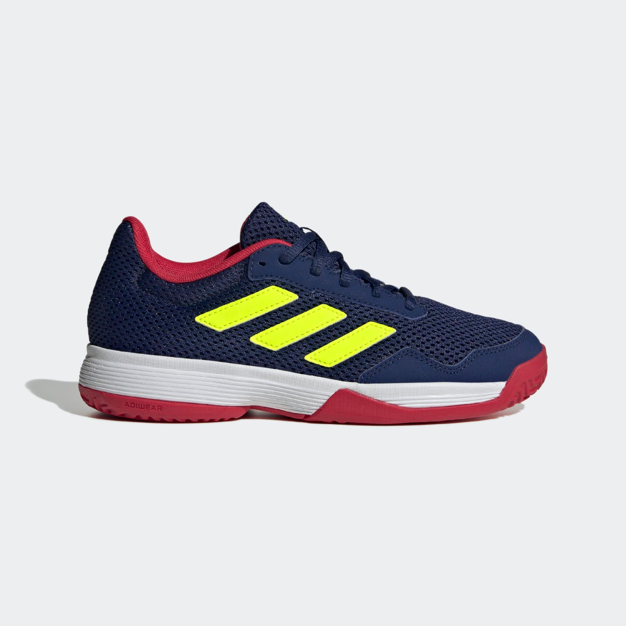 Adidas - Chaussures De Tennis Polyvalente Multicourt Enfant, Gamespec Bleu Jaune - Chaussures De Sport - Tennis - - 38 - Decathlon