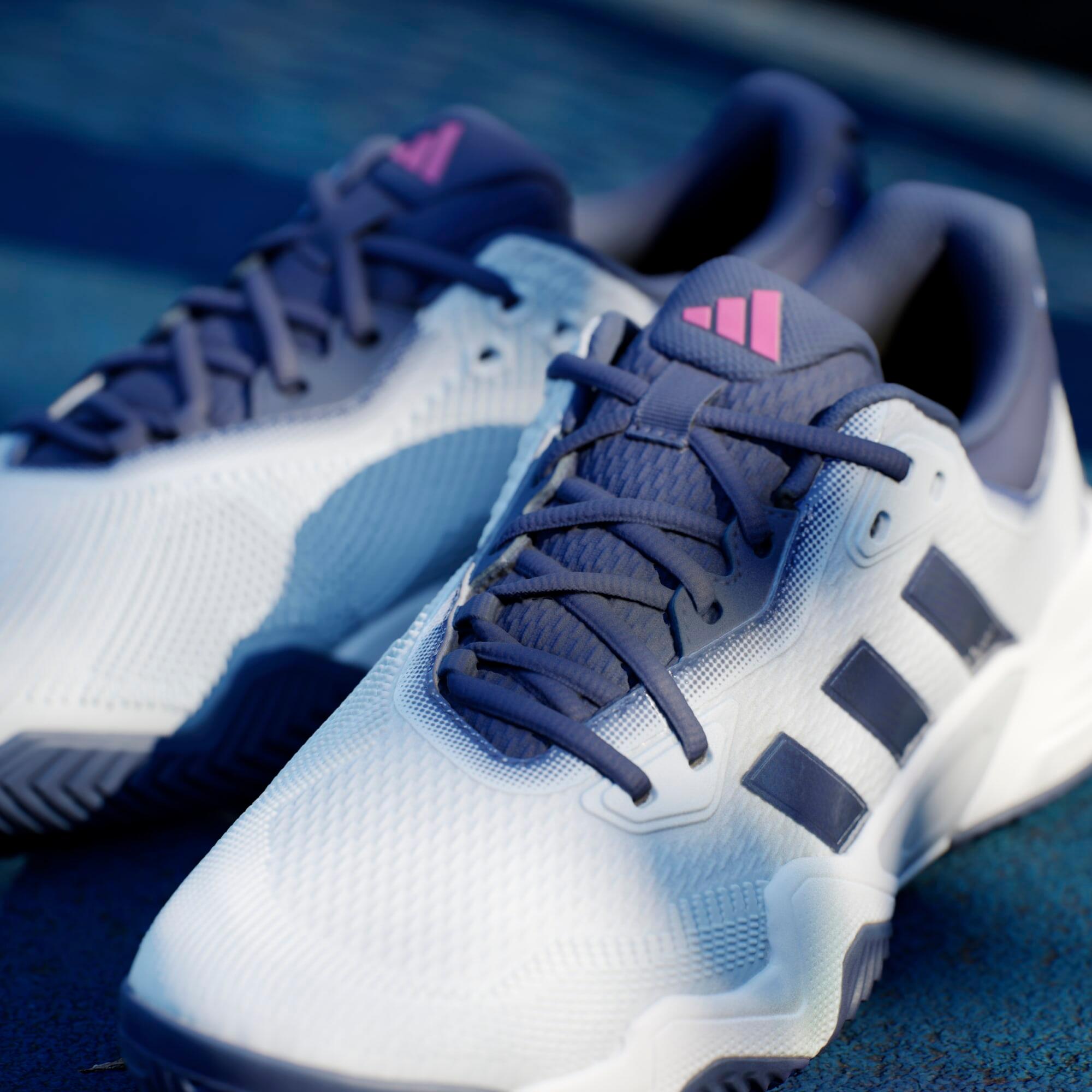 Calçado de ténis homem multipisos sustentação - adidas solematch branco 15/17