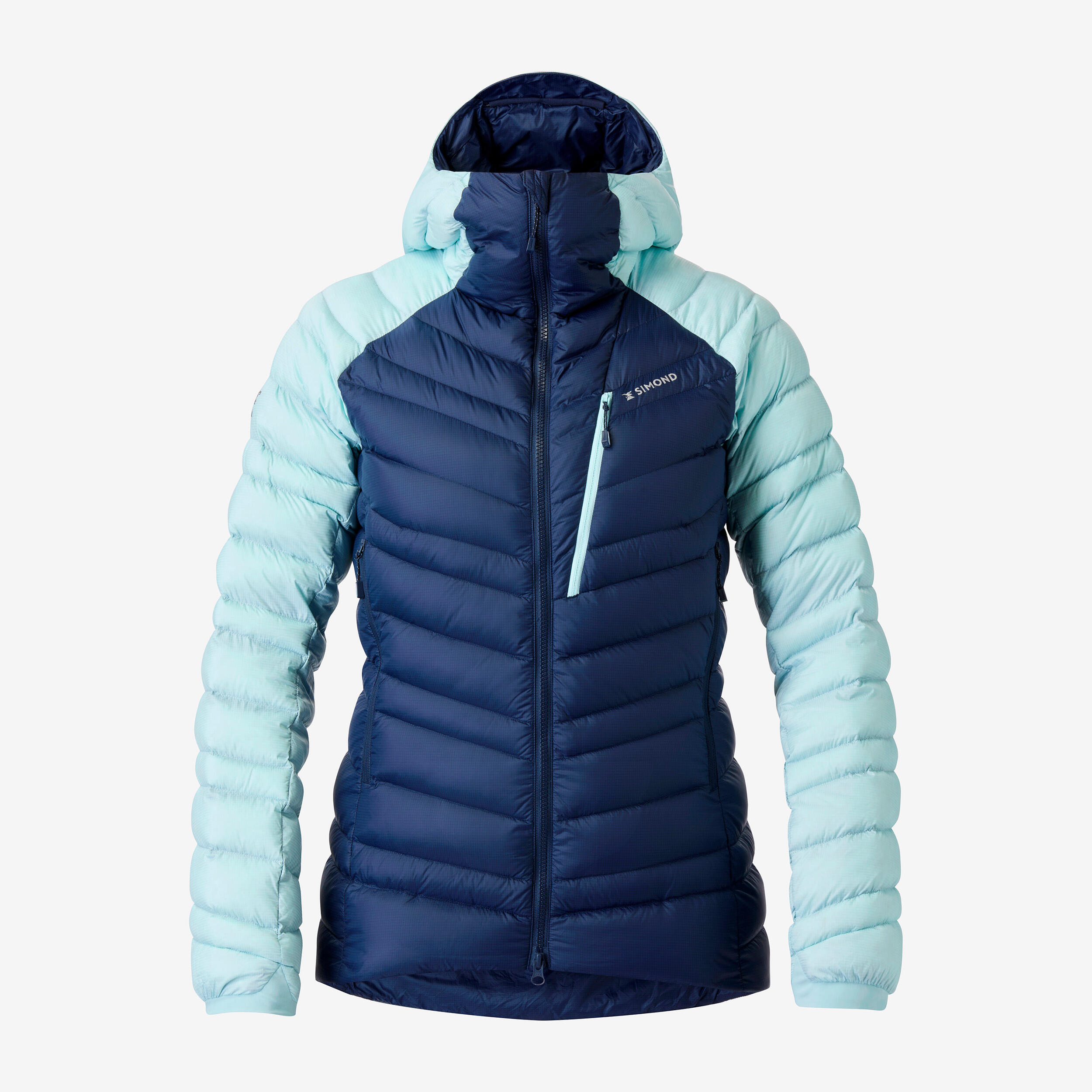 Plumífero de montaña y alpinismo con capucha Mujer Simond Duvet 7/11