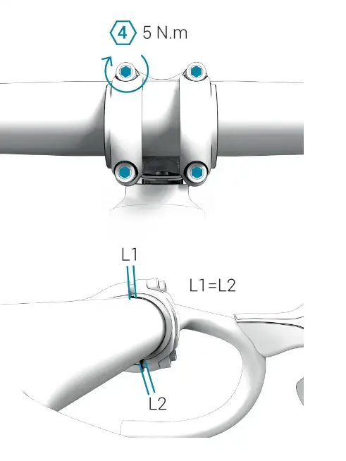 How to properly mount the handlebar