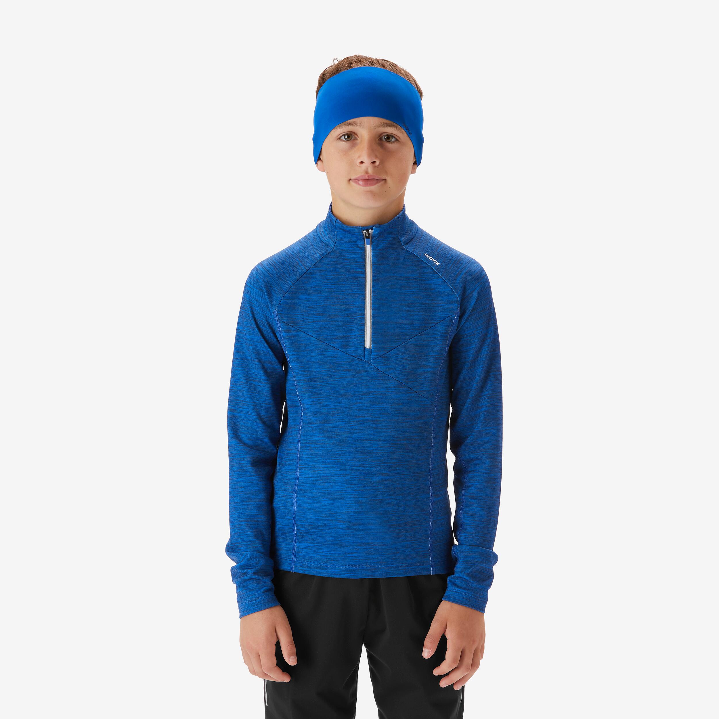 Kids’ long-sleeved cross-country skiing T-shirt, XC S TS 100 - Blue 11/13