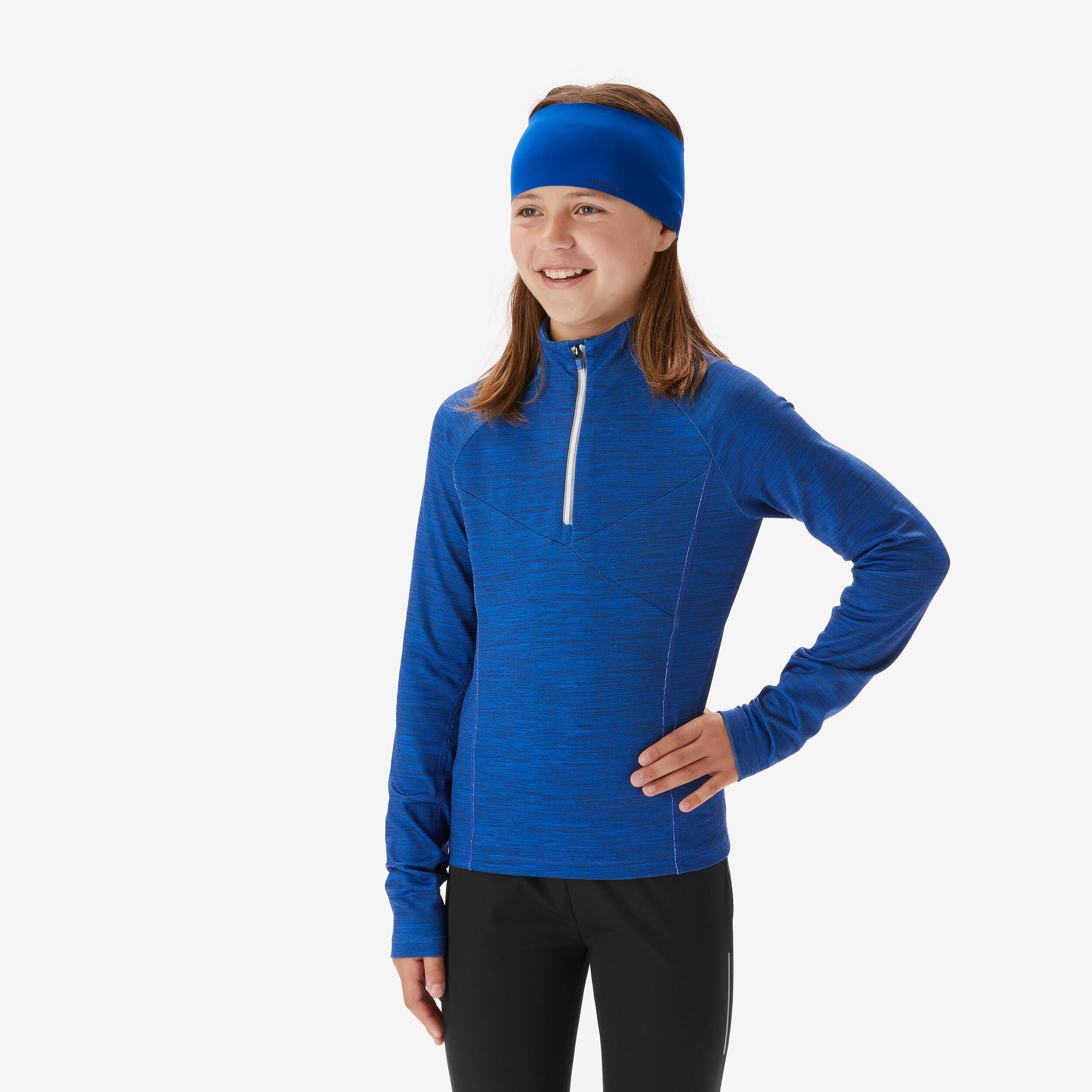 Kids’ long-sleeved cross-country skiing T-shirt, XC S TS 100 - Blue 6/13