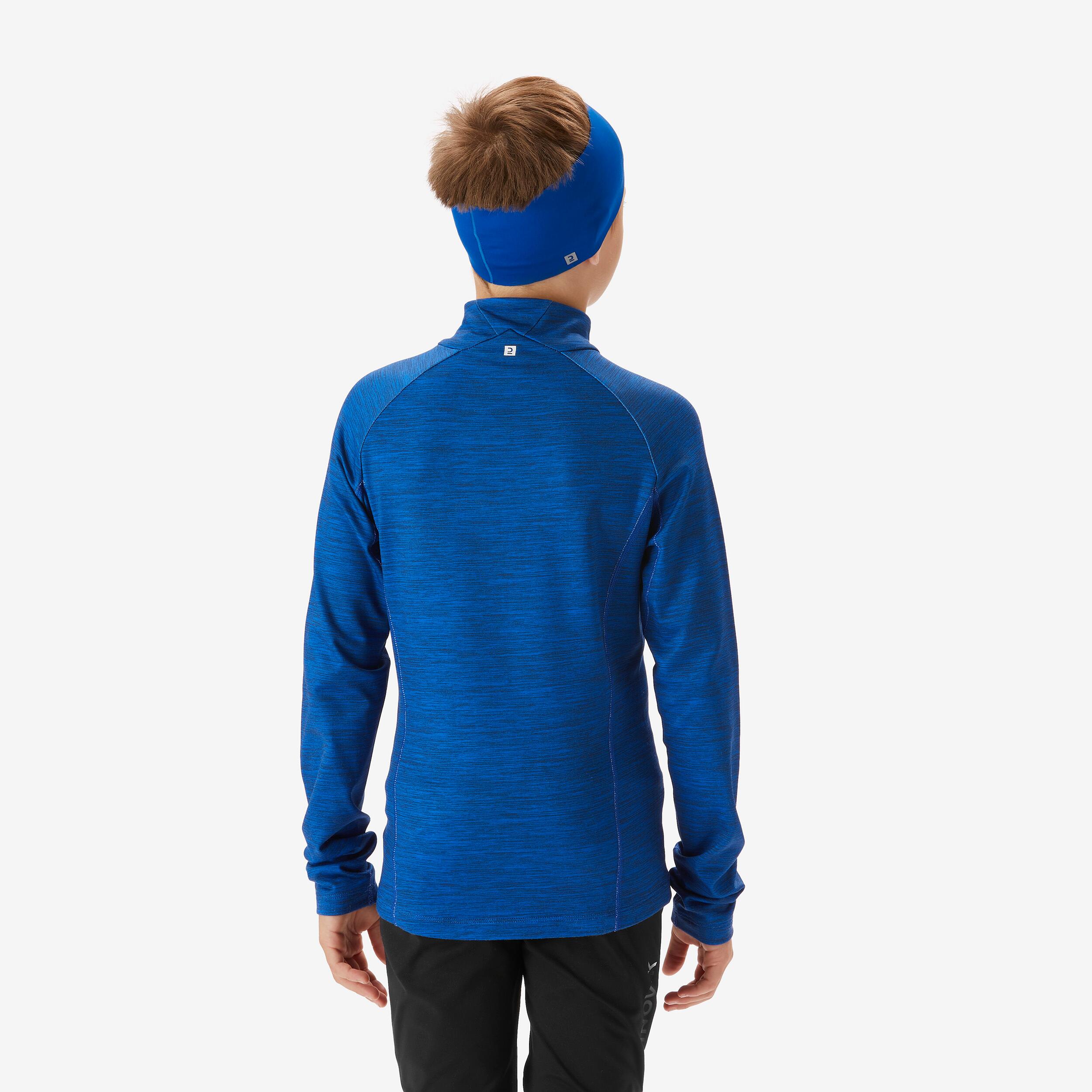 Kids’ long-sleeved cross-country skiing T-shirt, XC S TS 100 - Blue 5/13