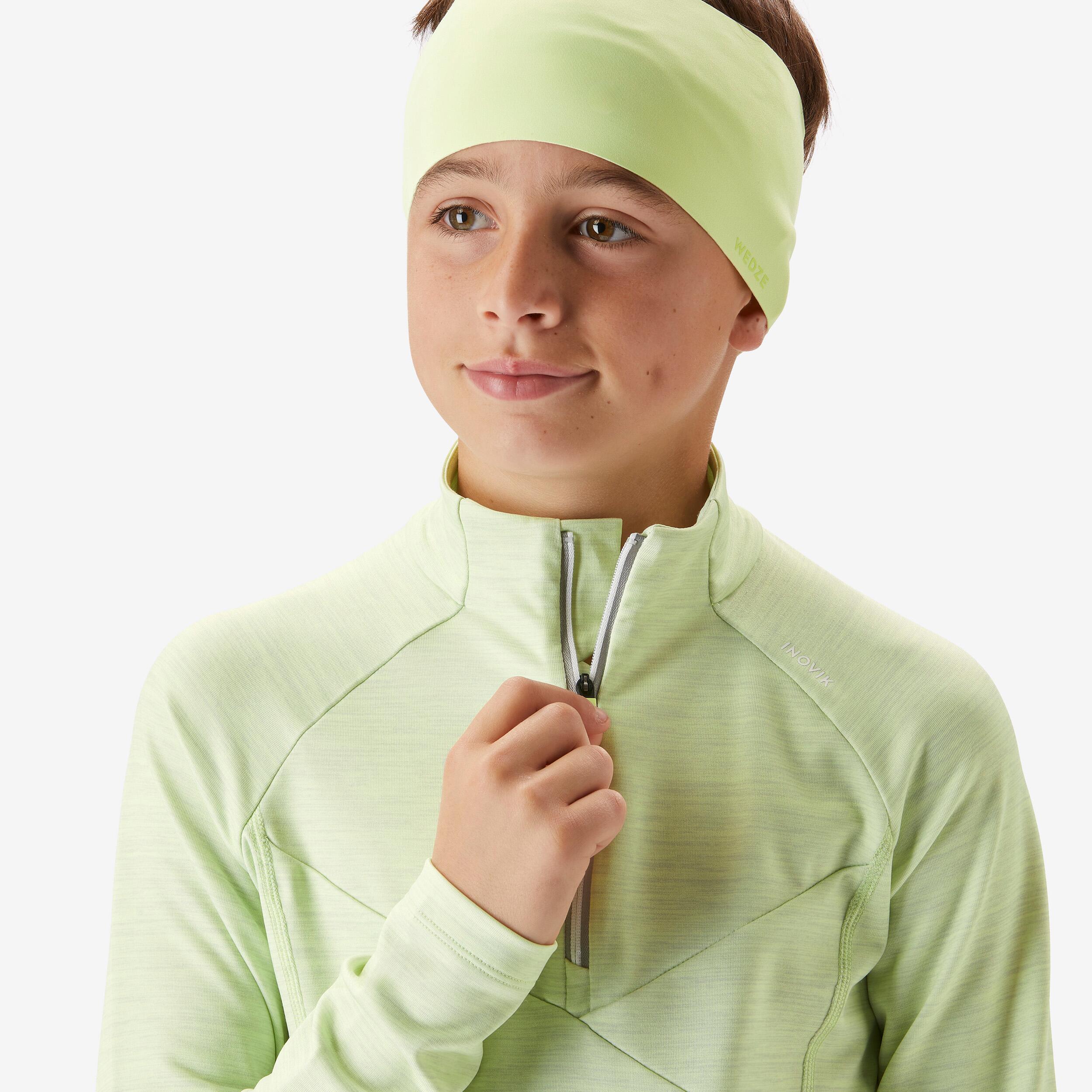 T-shirt sci di fondo bambino XC S100 gialla 8/11