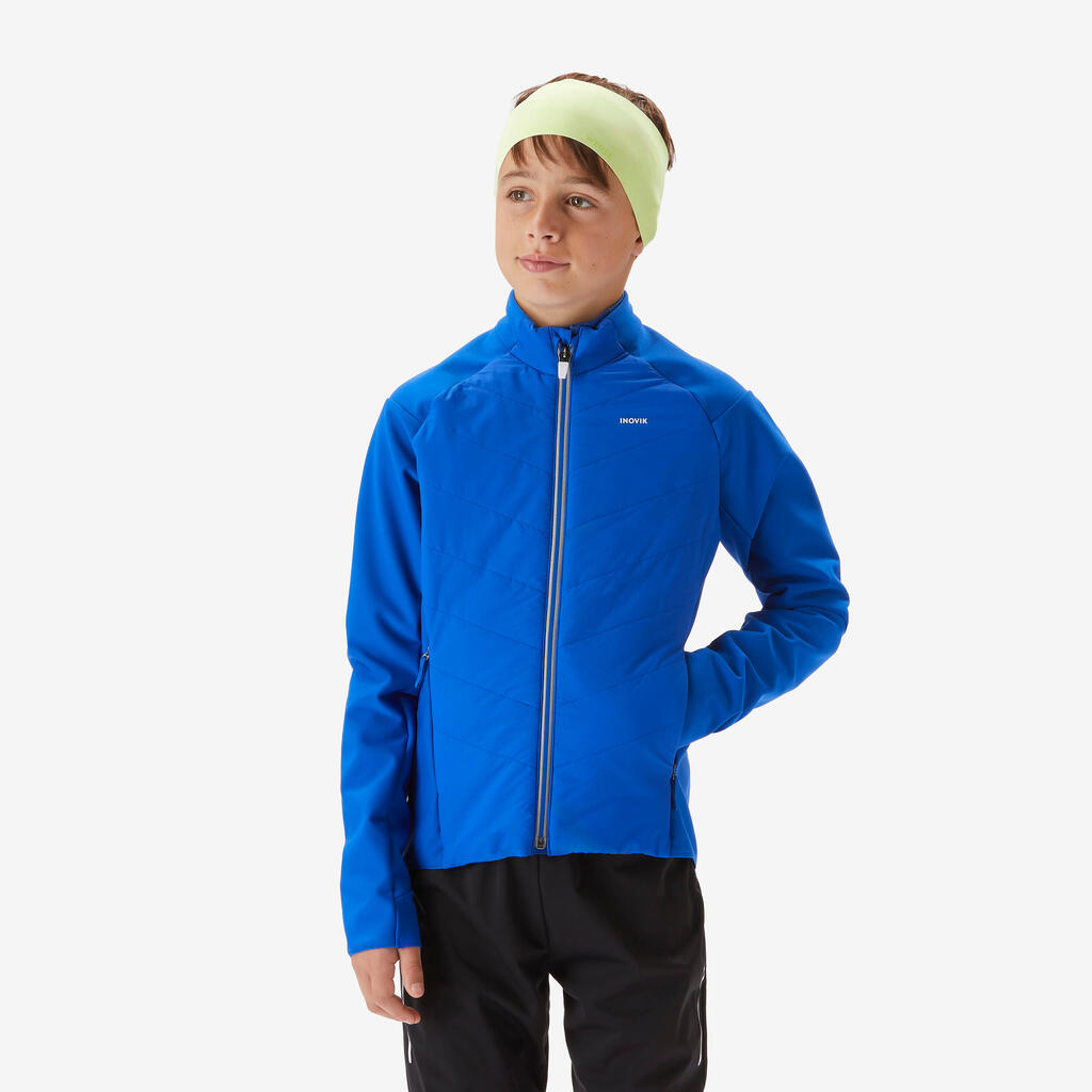 Kids’ cross-country skiing jacket 550 - Blue