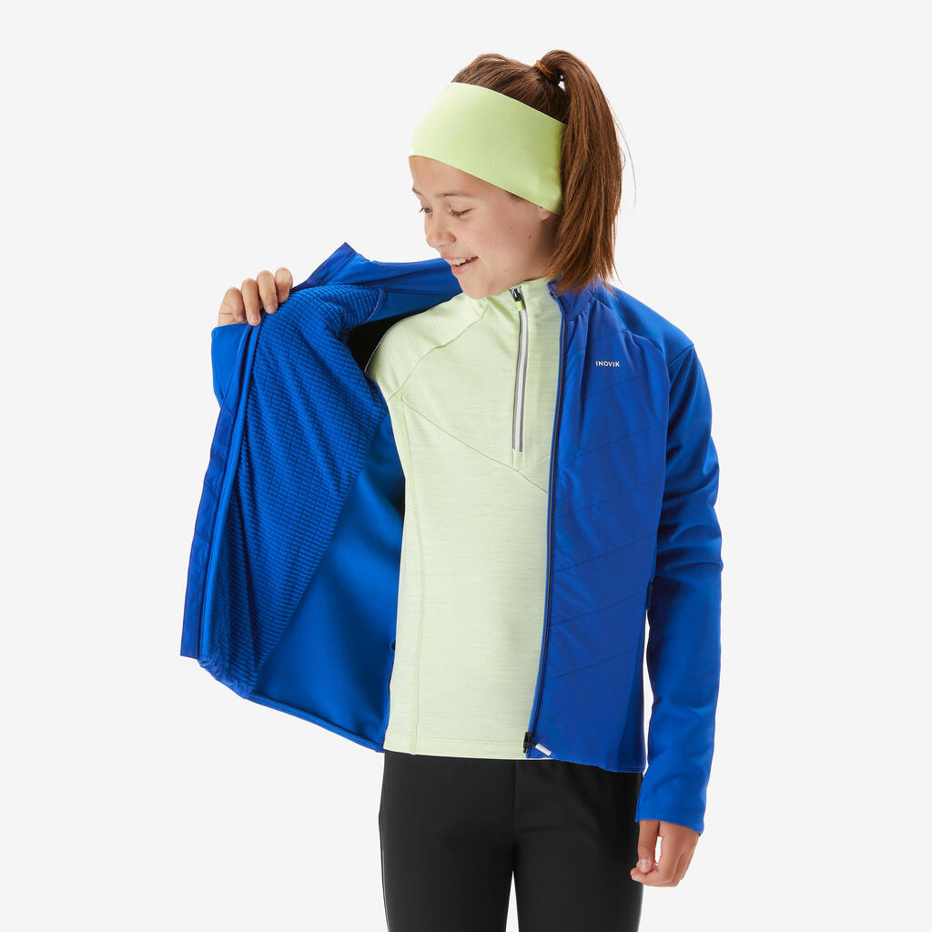 Kids’ cross-country skiing jacket 550 - Blue