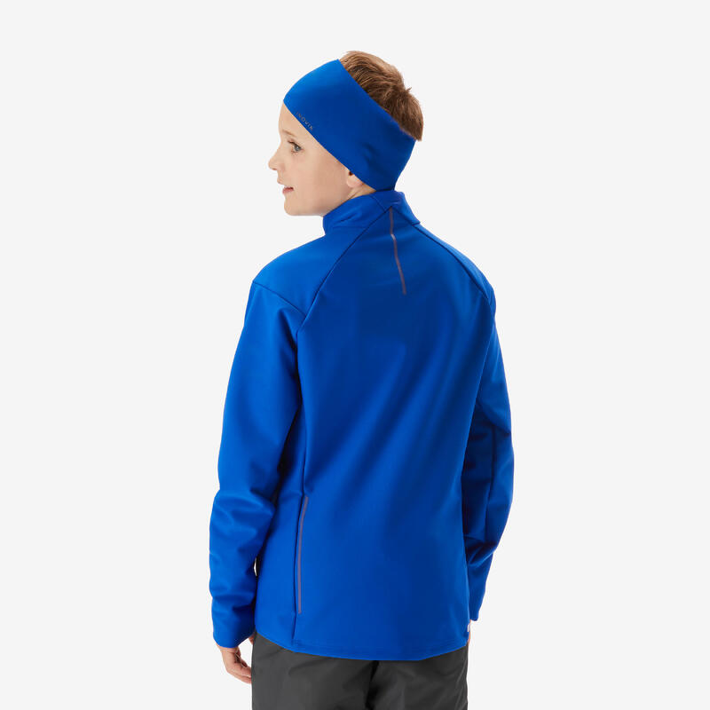 Veste de ski de fond enfant, 550 bleu