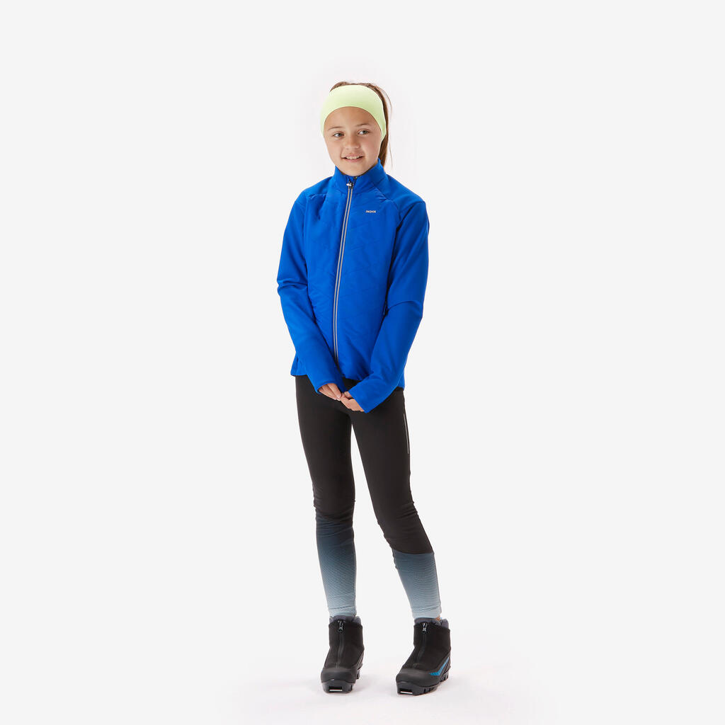 Kids’ cross-country skiing jacket 550 - Blue
