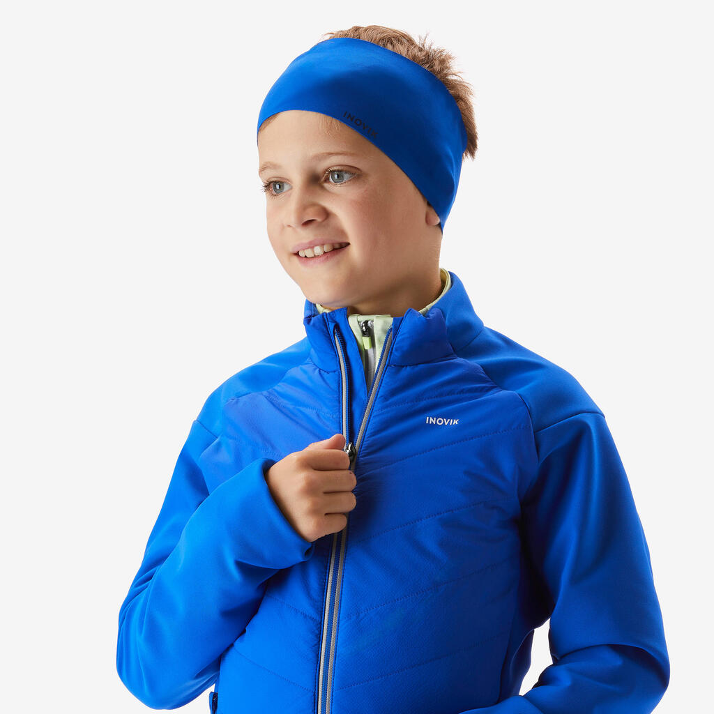 Kids’ cross-country skiing jacket 550 - Blue