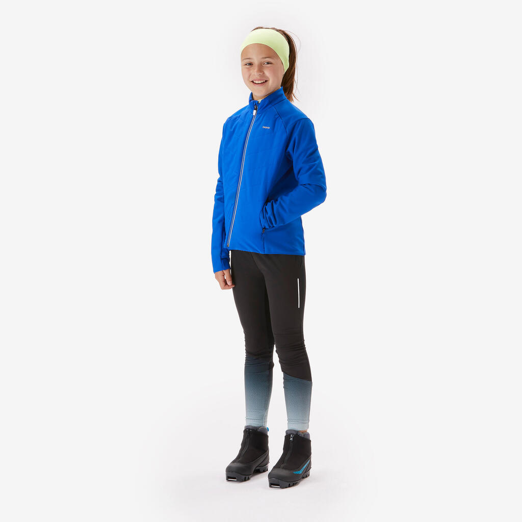 Kids’ cross-country skiing jacket 550 - Blue