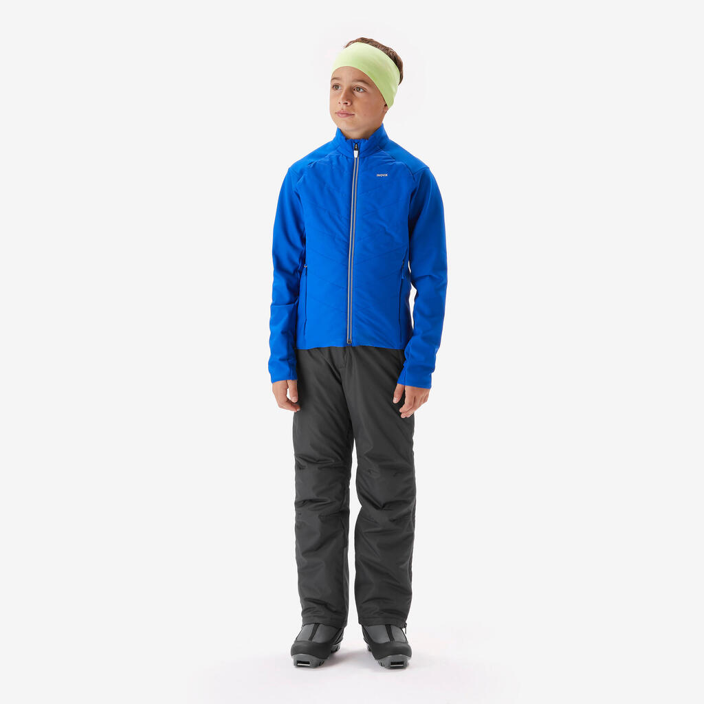 Kids’ cross-country skiing jacket 550 - Blue