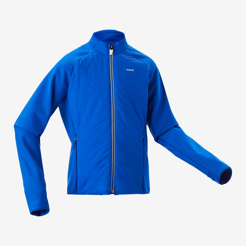 Kids’ cross-country skiing jacket 550 - Blue