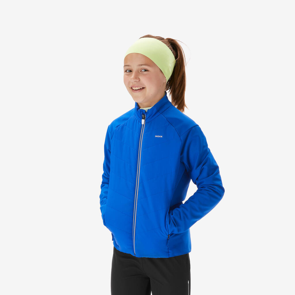 Kids’ cross-country skiing jacket 550 - Blue