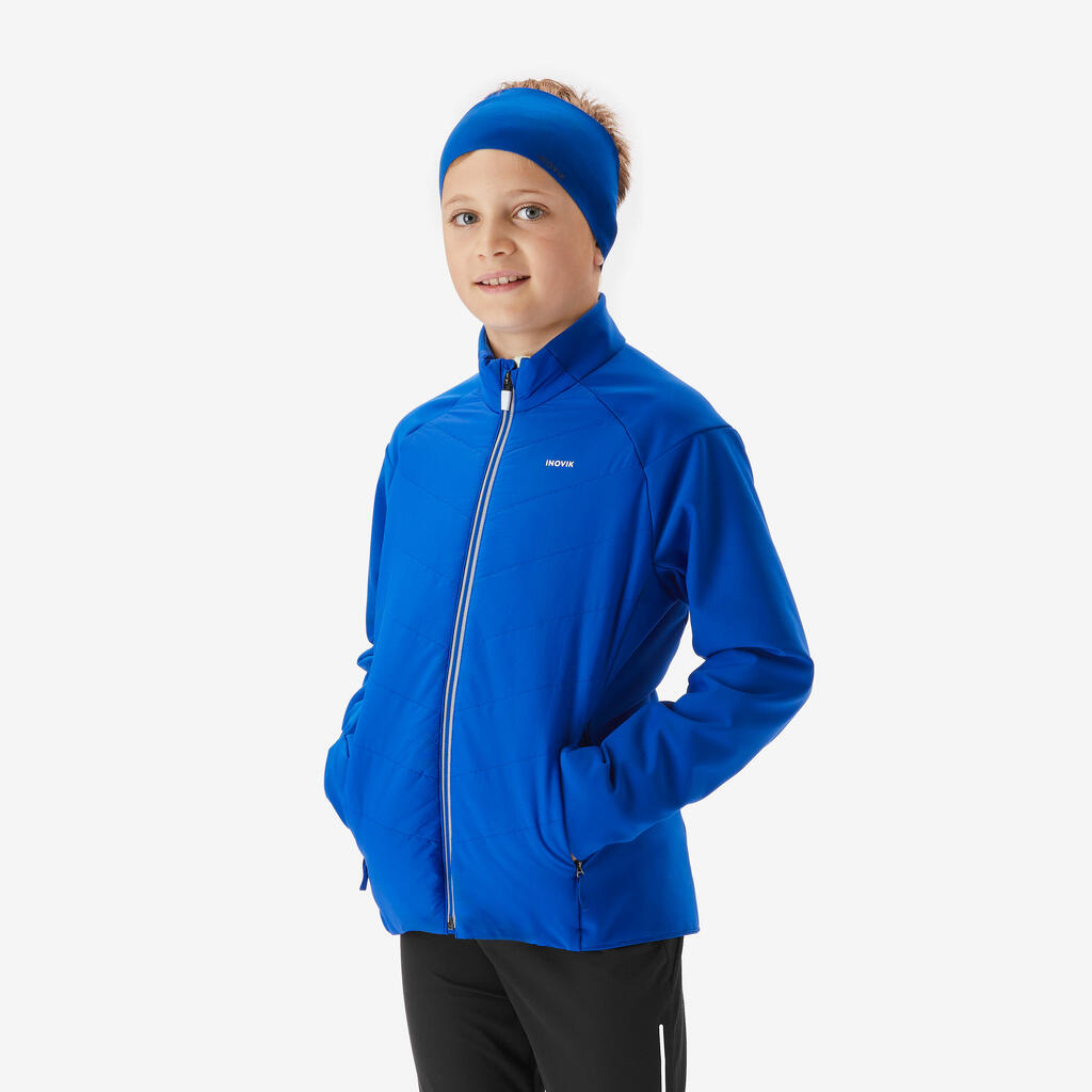 Kids’ cross-country skiing jacket 550 - Blue