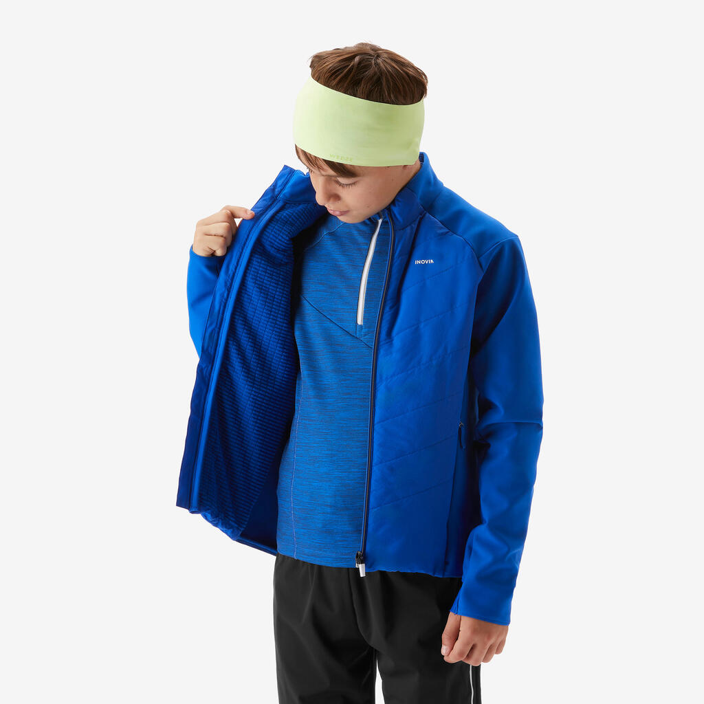 Kids’ cross-country skiing jacket 550 - Blue