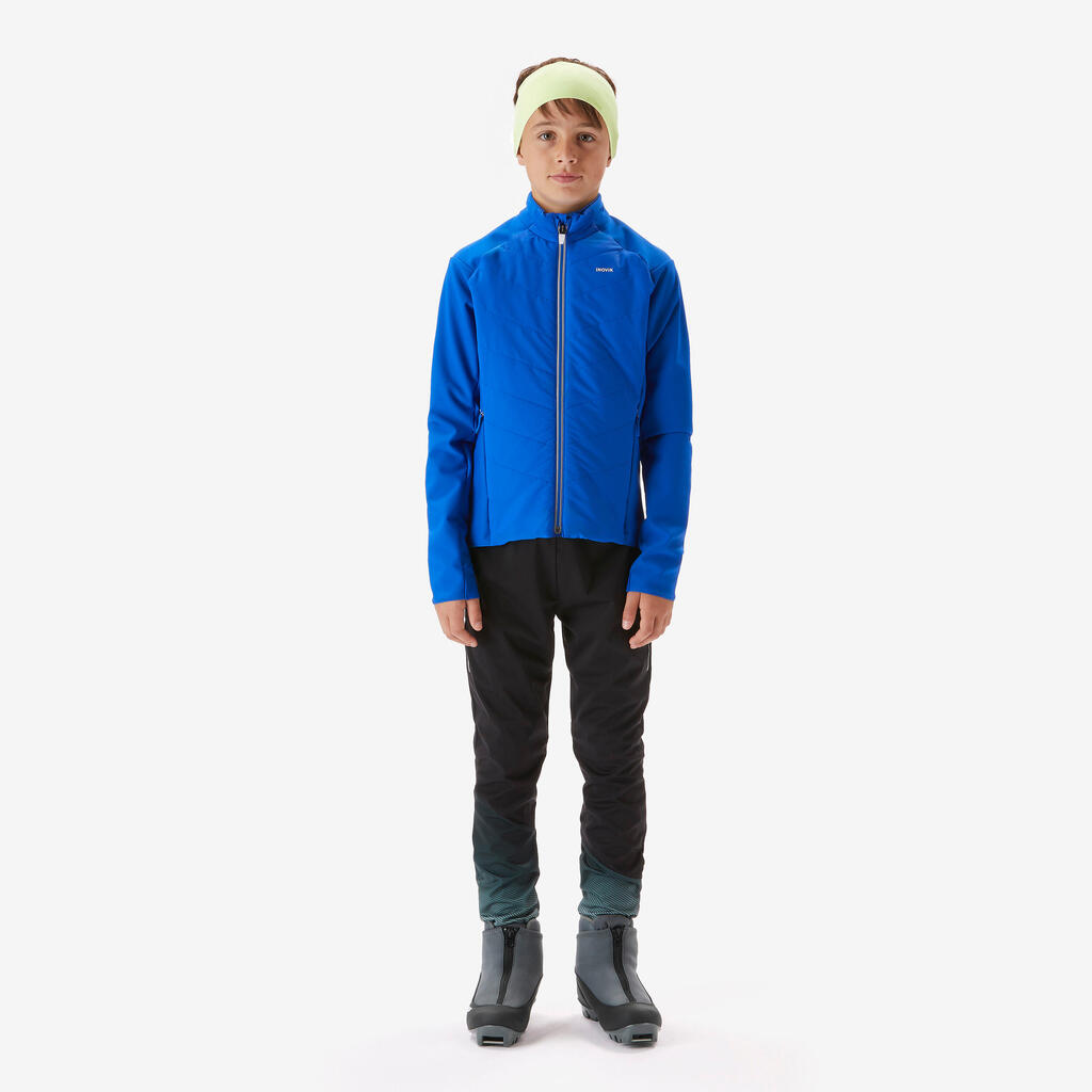 Kids’ cross-country skiing jacket 550 - Blue
