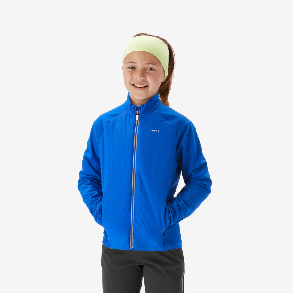 Kids’ cross-country skiing jacket 550 - Blue