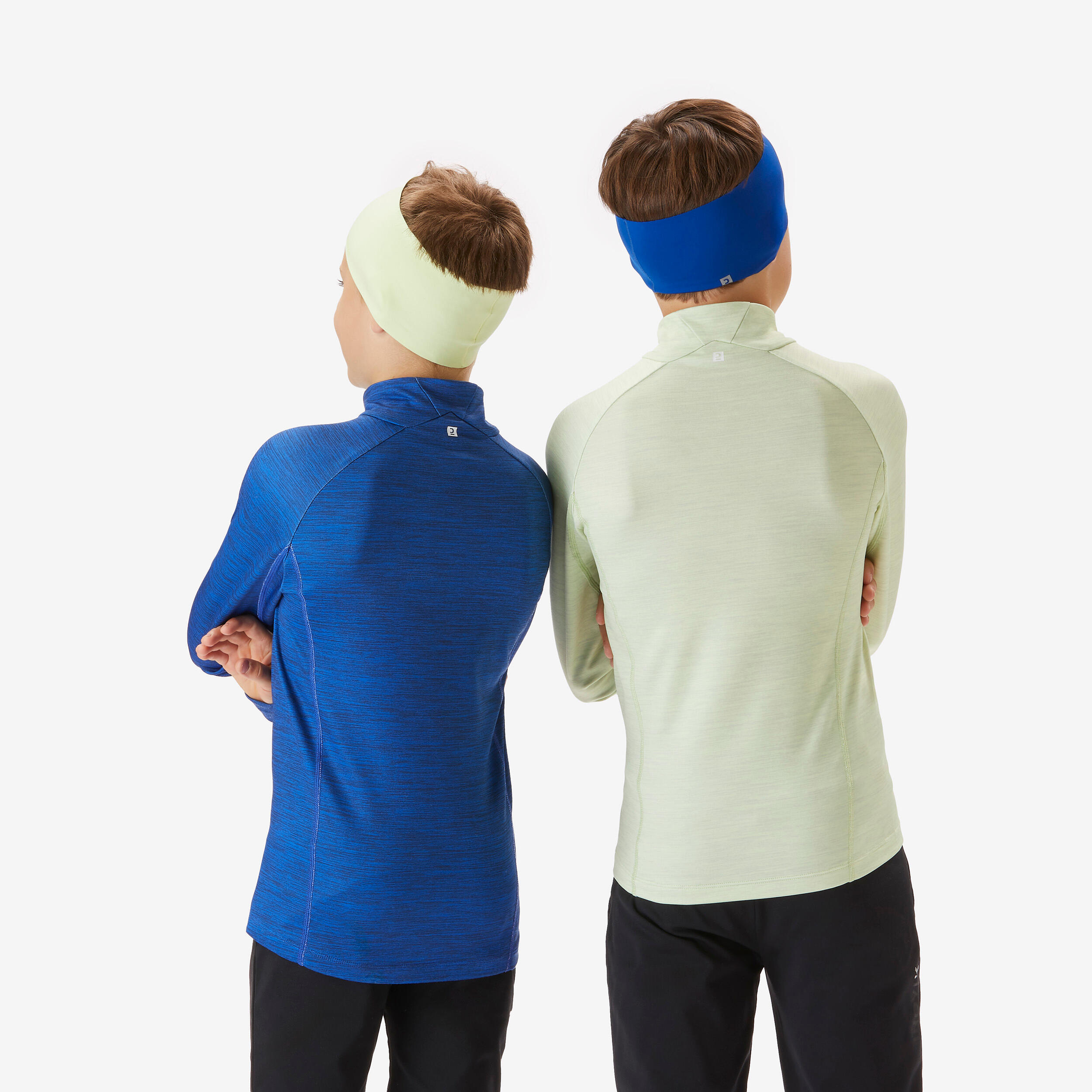 INOVIK Kids’ long-sleeved cross-country skiing T-shirt, XC S TS 100 - Blue