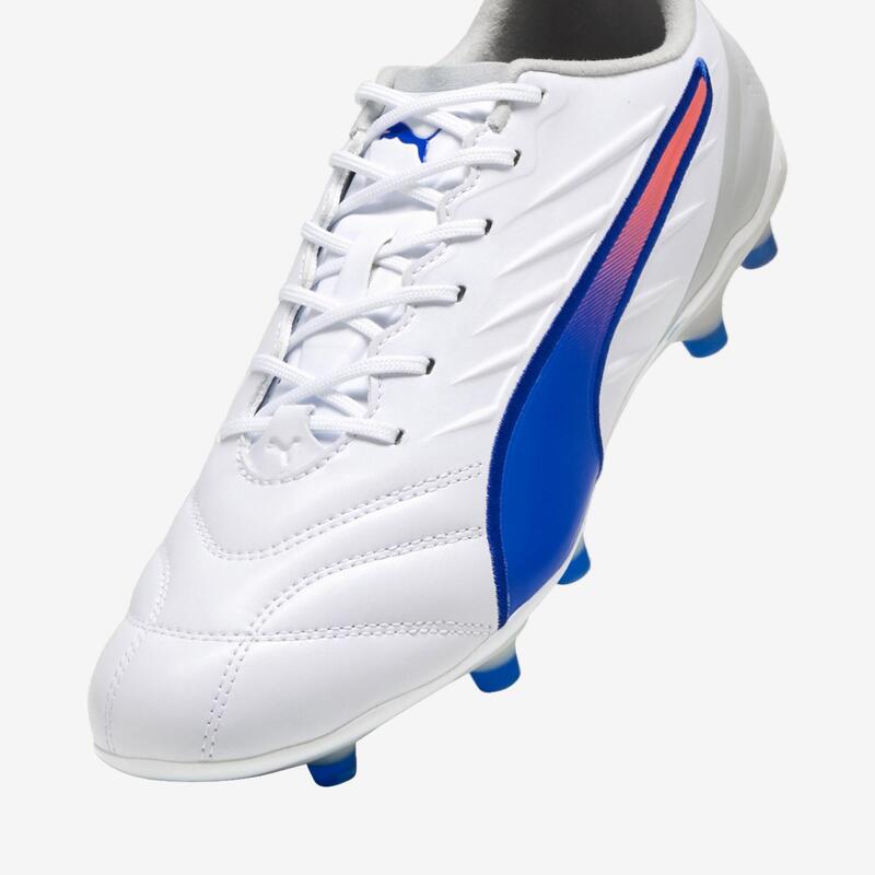 Damen/Herren Fussball Nockenschuhe FG/AG - PUMA King Pro weiss 