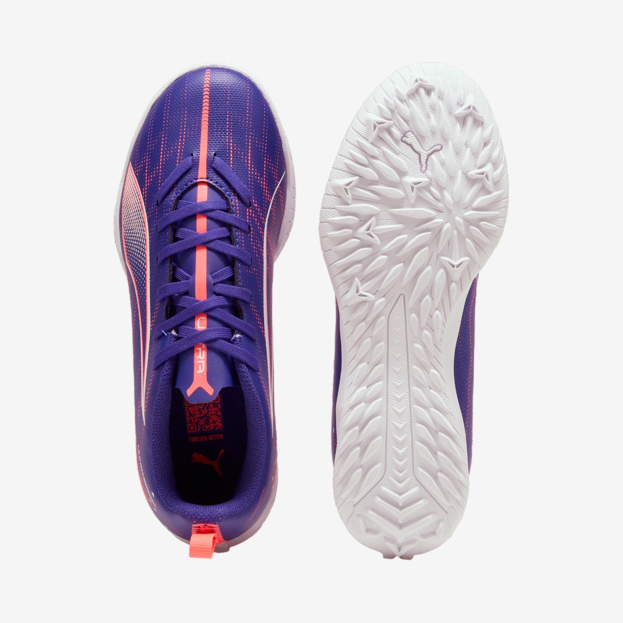 Puma Ultra 5 Play TF voetbalschoenen kind paars 4/6
