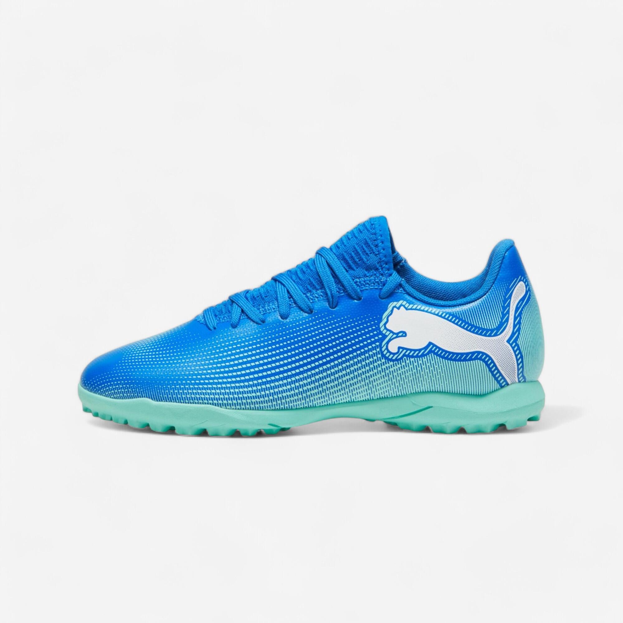 Puma - Future 7 Play Turf Enfant Bleu - Chaussures De Football - Football / Futsal / Sepak - - 36 - Decathlon