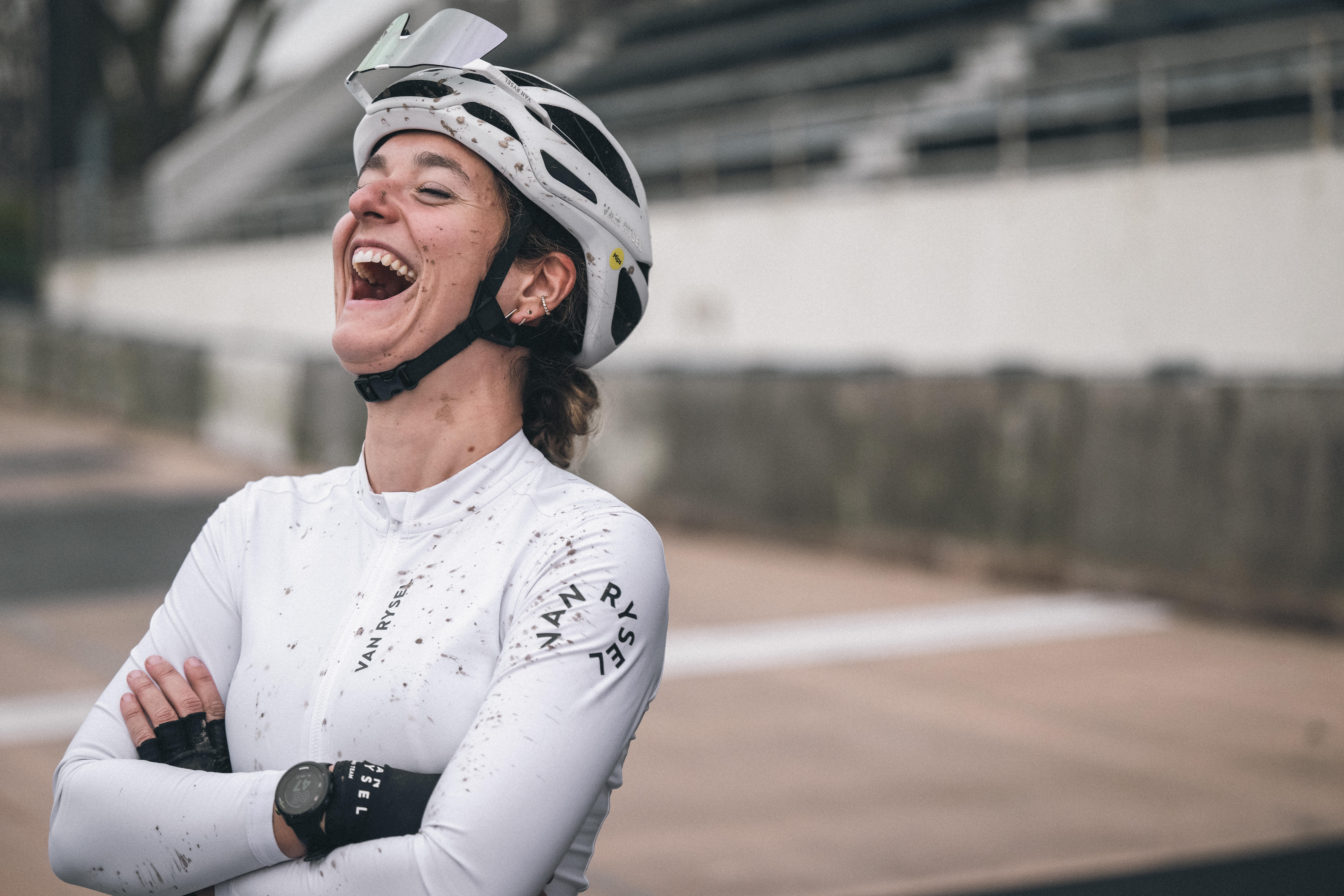 Mid-Season Long-Sleeved Road Cycling Jersey, Racer 2 - VAN RYSEL