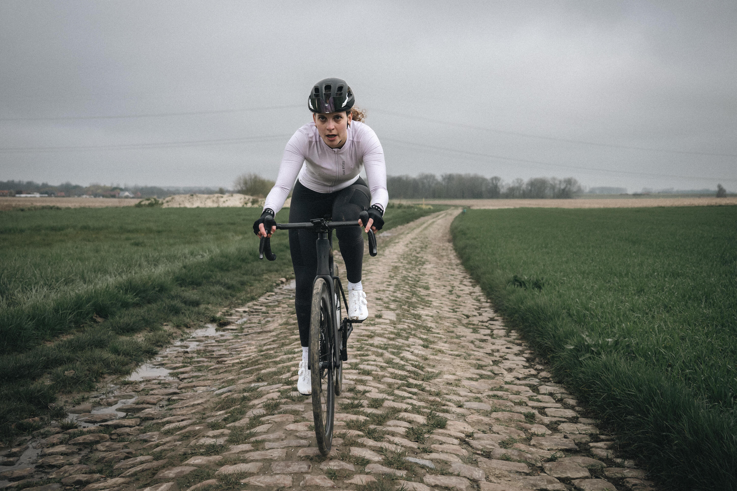 Rennrad Trikot unisex langarm Zwischensaison „RCR 2“ flieder  12/19
