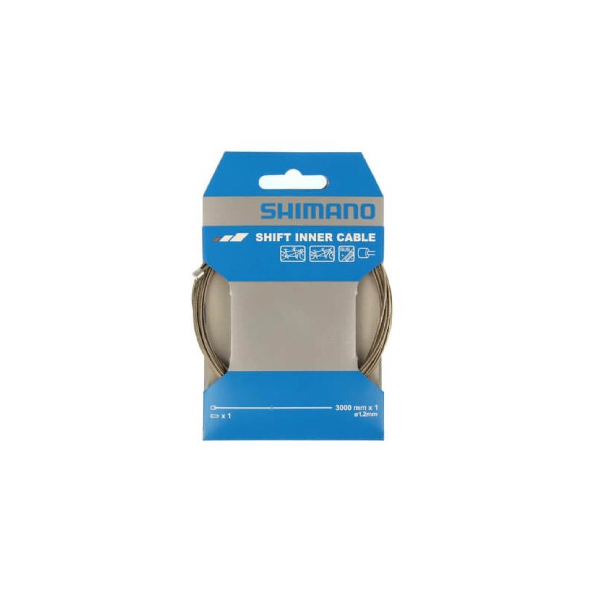 SHIMANO Shimano Shift Cable 1.2x3000 mm Stainless Steel Tandem