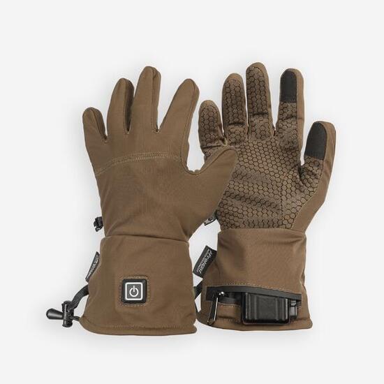 Gants chauffants Marron