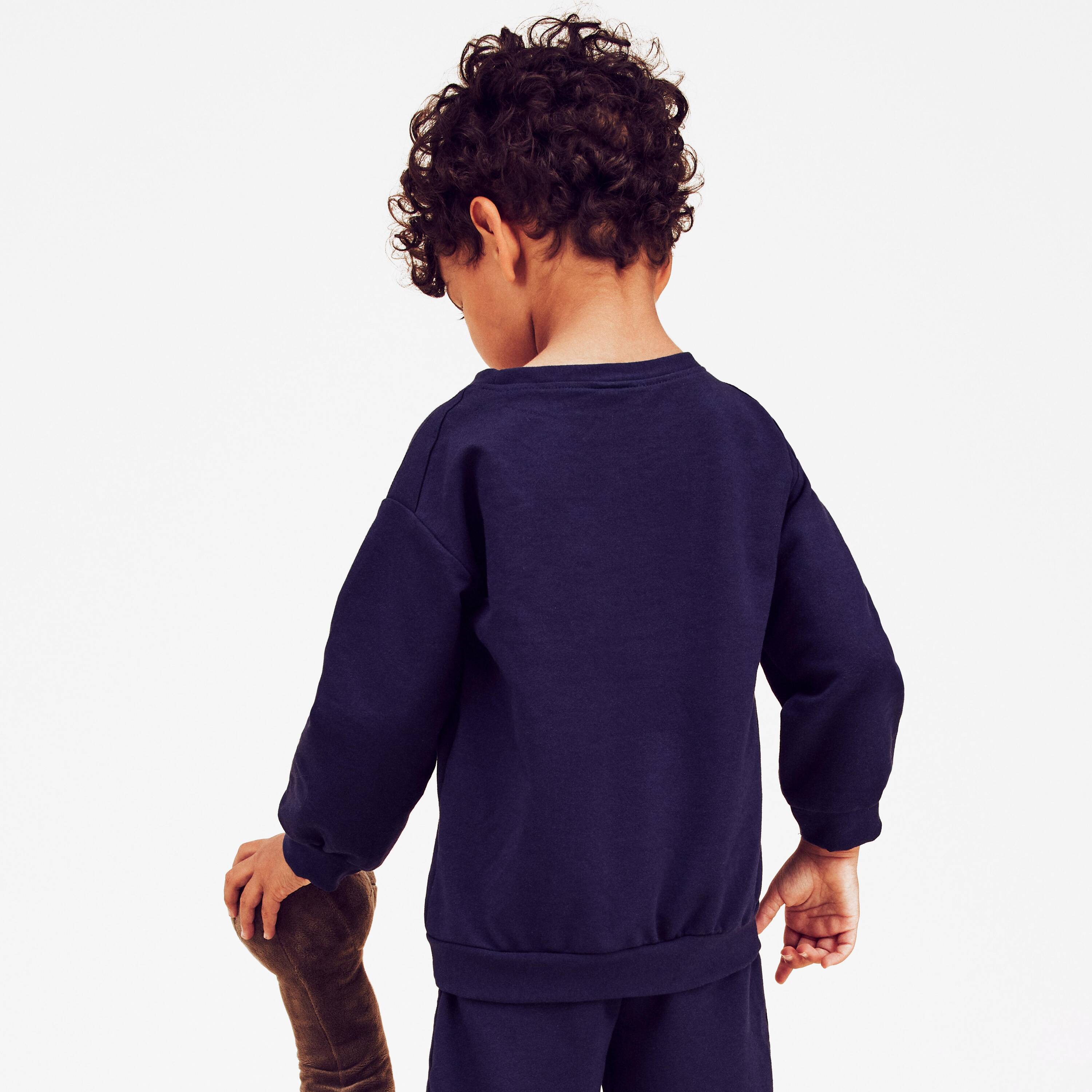 Kids Basic Baby Gym Tracksuit - Navy Blue -  4