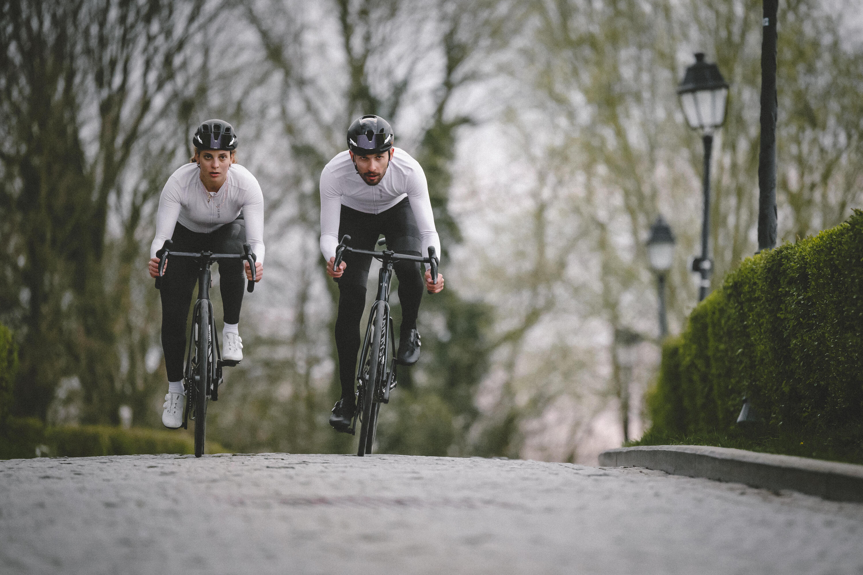 Rennrad Trikot unisex Zwischensaison langarm "Rennrad Racer 2"  12/12