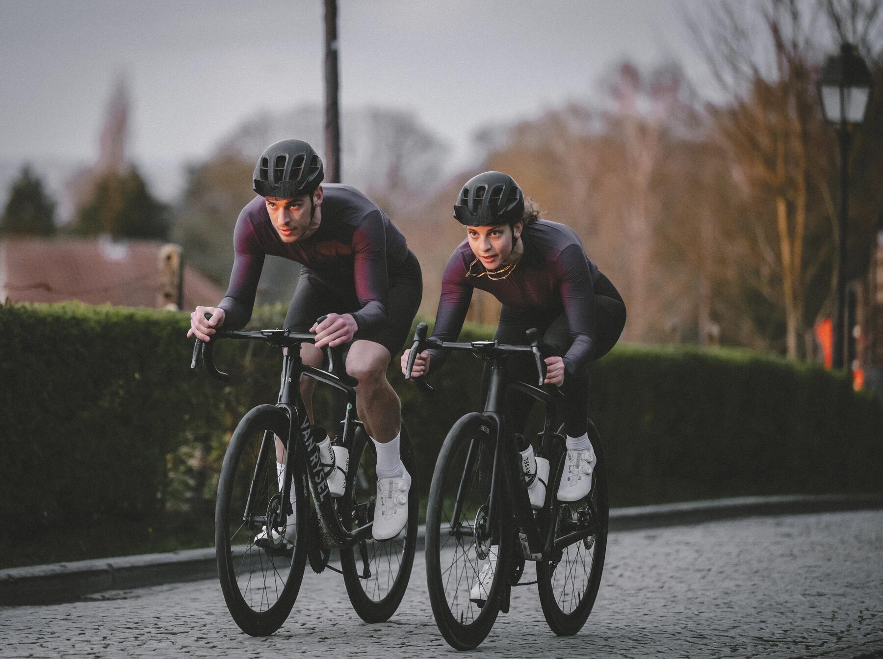 Two cyclist road cycling 