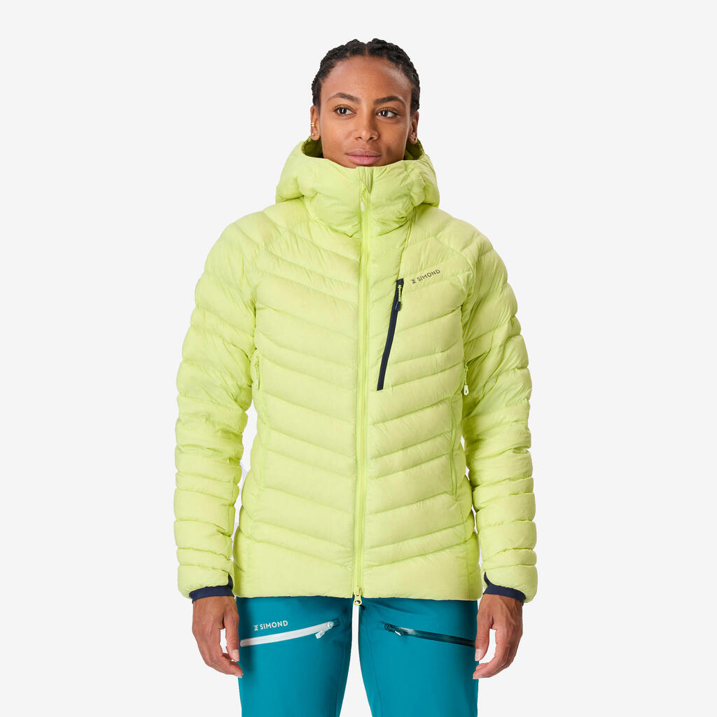 Women’s mountaineering down jacket - Navy blue / Arctic blue