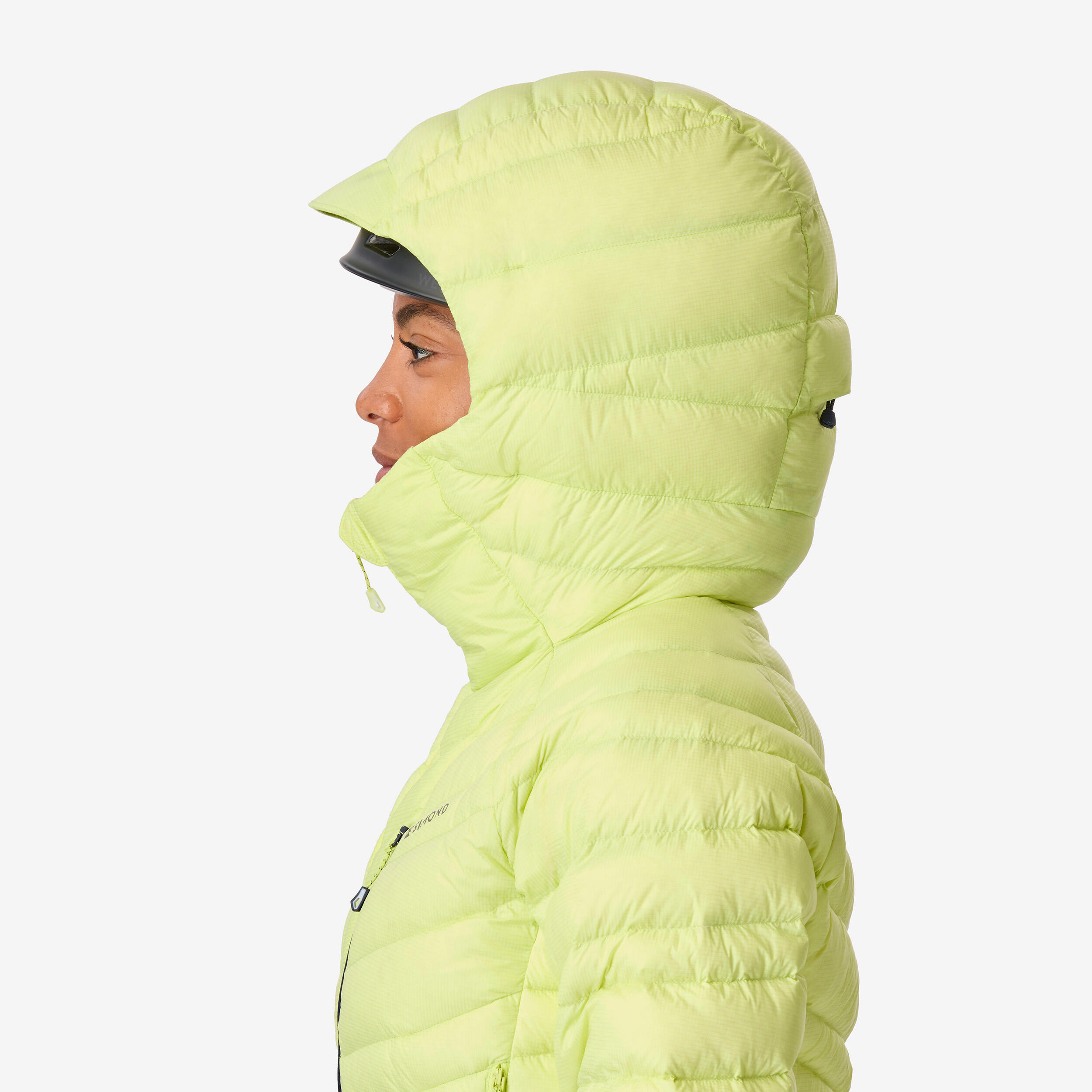 Women’s mountaineering down jacket - Lemon yellow
