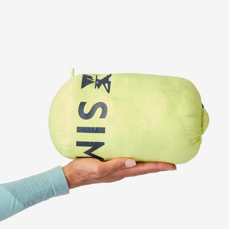 Пуховик жіночий для альпінізму світло-жовтий