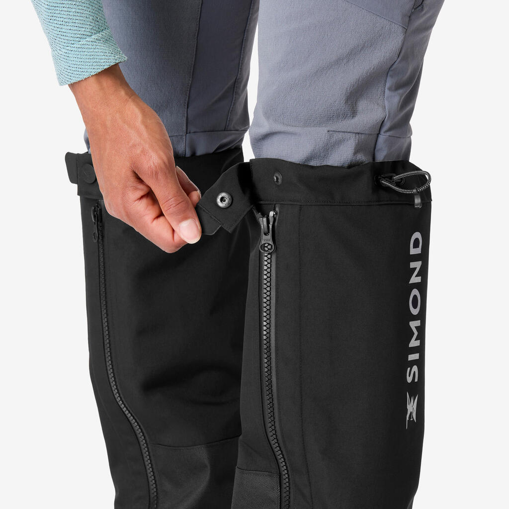 Waterproof mountaineering gaiters - Black