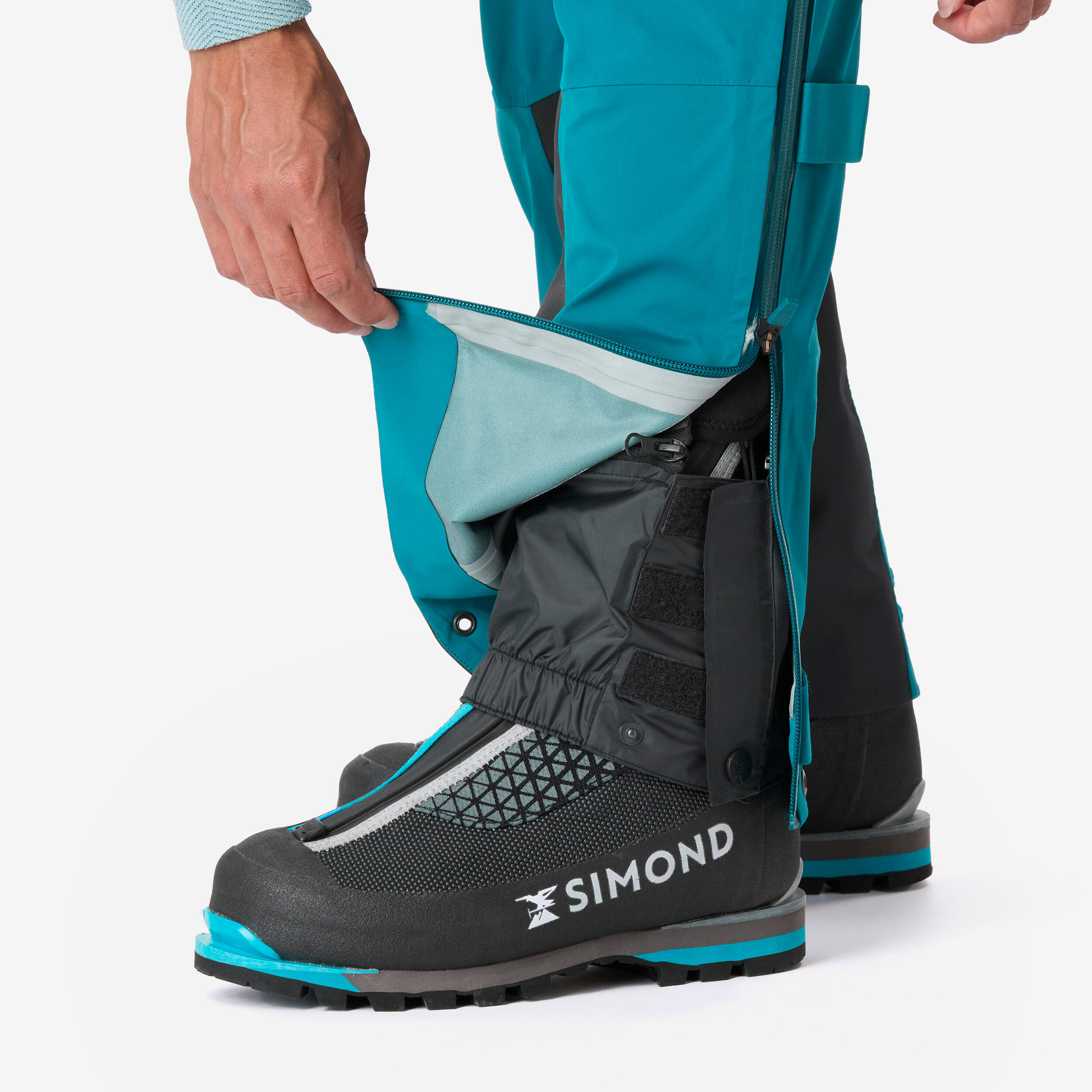 Funktionshose Bergsteigen Damen - Ice türkisblau  7/11