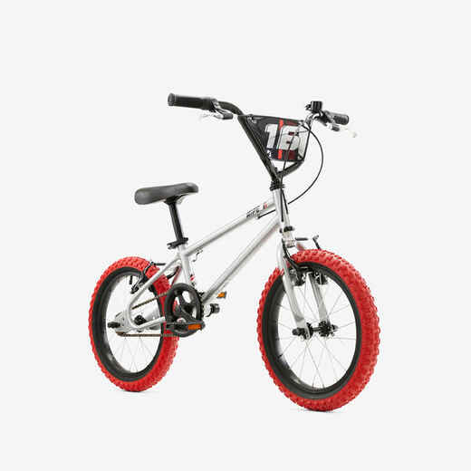 
      Bicikl dječji 16" 5 - 7 godina BMX Wipe 500 sivi
  