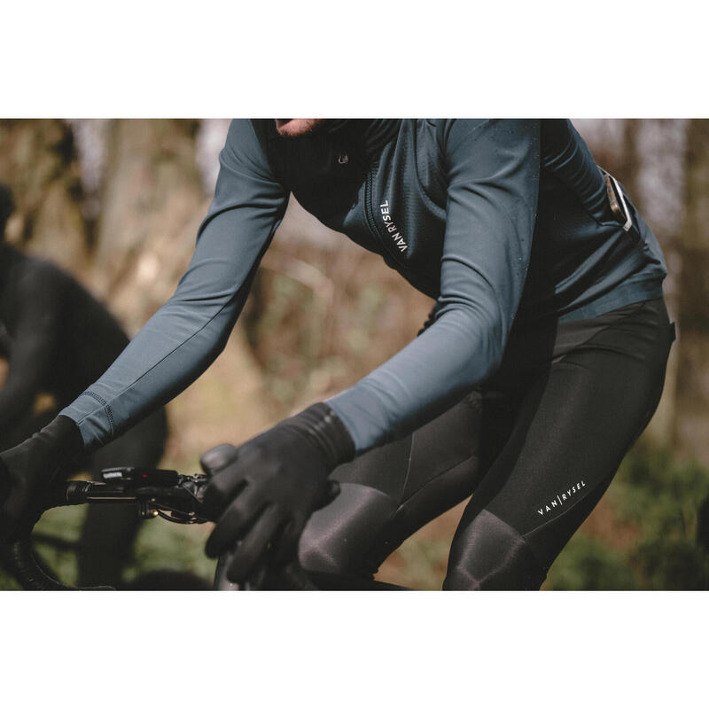 Culotte ciclismo largo invierno frío extremo hombre Racer negro