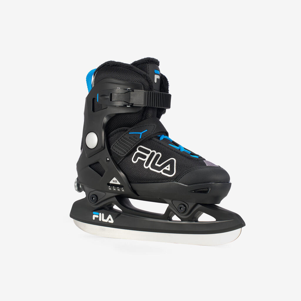 Kids' Ice Skates - Black/Blue