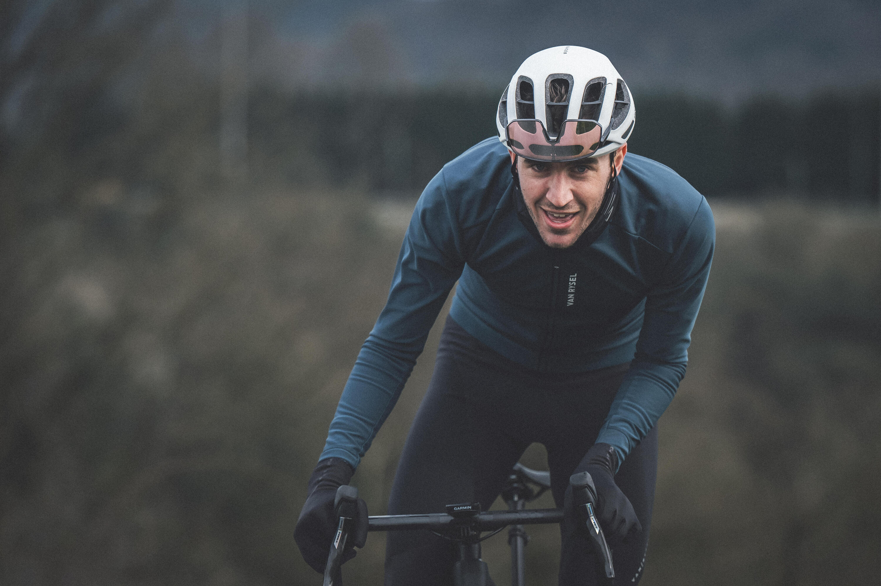 Veste de vélo de route chaude homme, Racer 2 12/17
