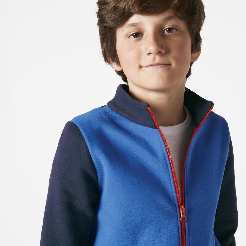 Survêtement chaud enfant - Warmy zip bleu