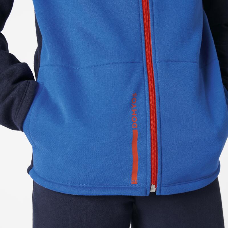 Survêtement chaud enfant - Warmy zip bleu