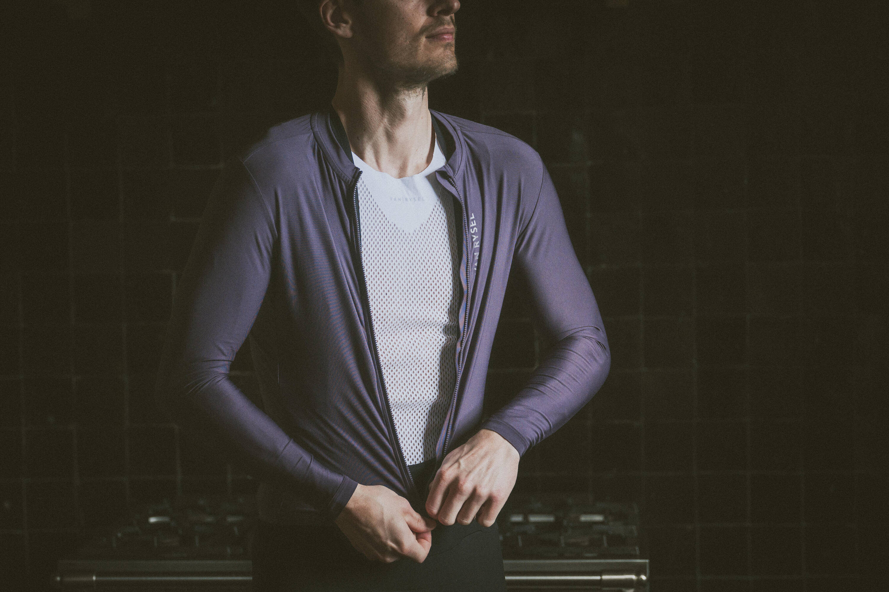 Men's Road Cycling Base Layer, EDR - White -  4