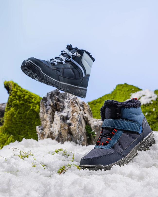 CHAUSSURES DE RANDONNÉE CHAUDES ET IMPERMÉABLES ENFANT - SH100