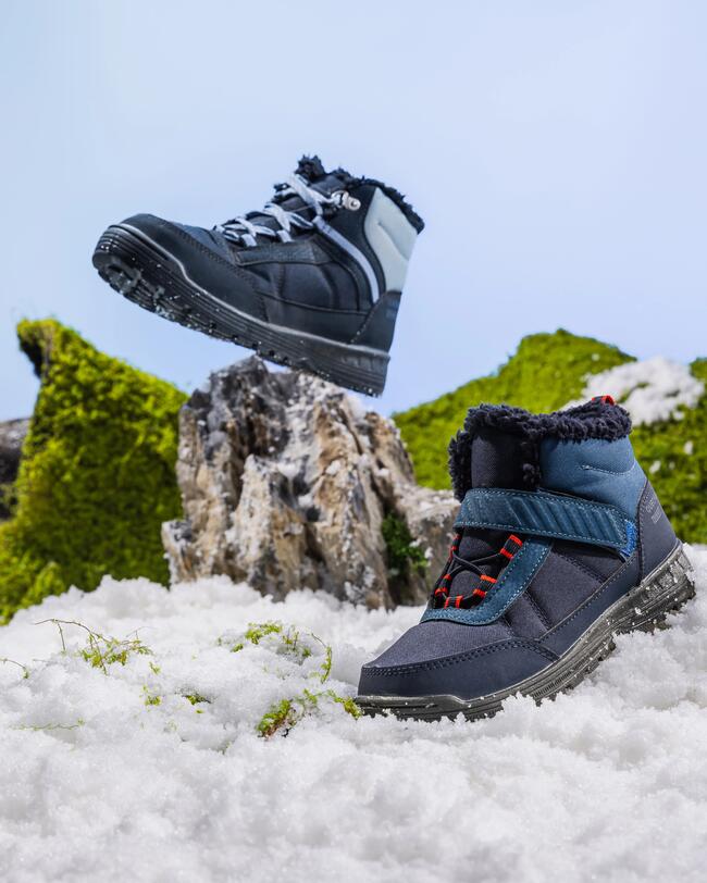BOTAS DE SENDERISMO CÁLIDAS E IMPERMEABLES PARA NIÑOS - SH100