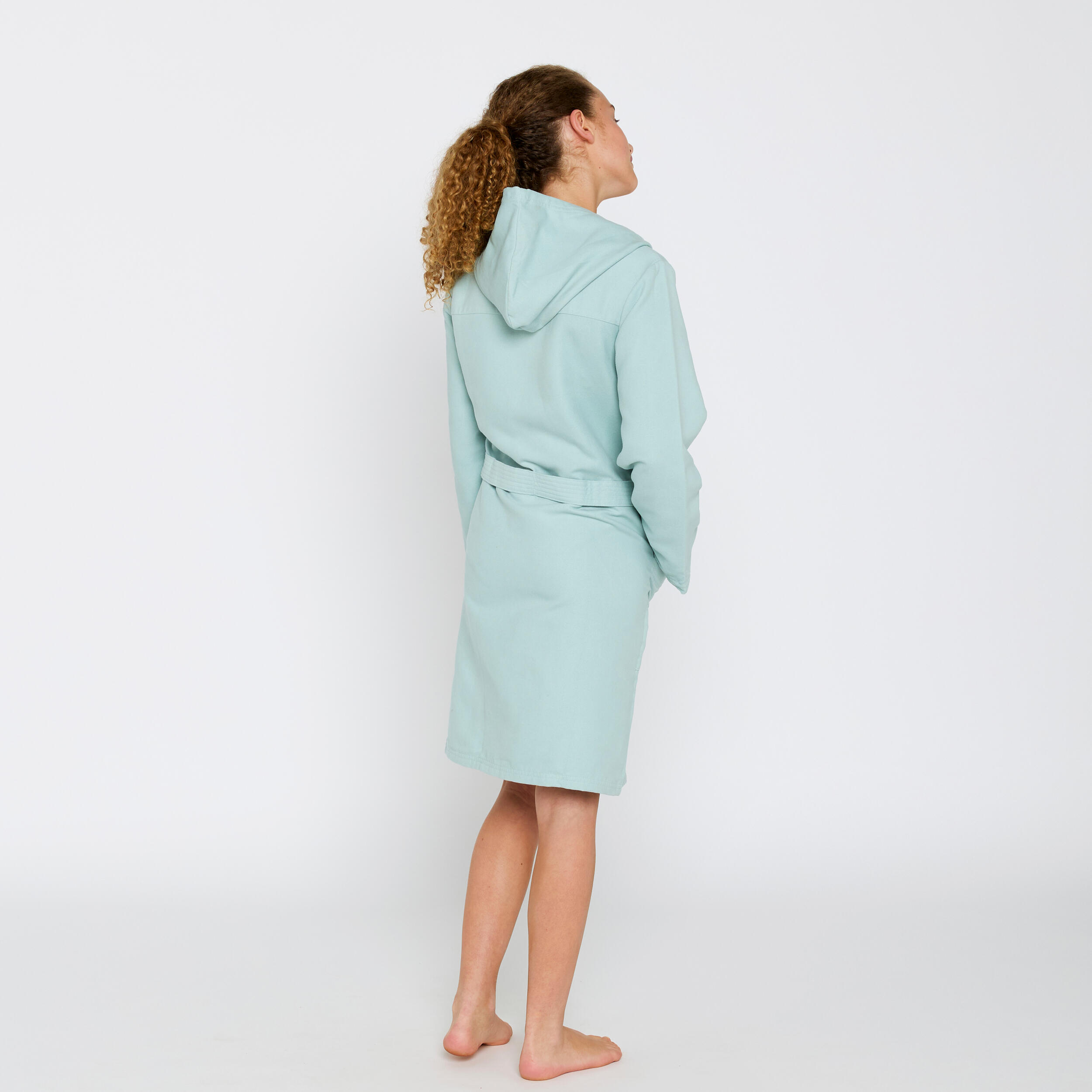 Peignoir de bain enfant microfibre compact corail clair NABAIJI Decathlon