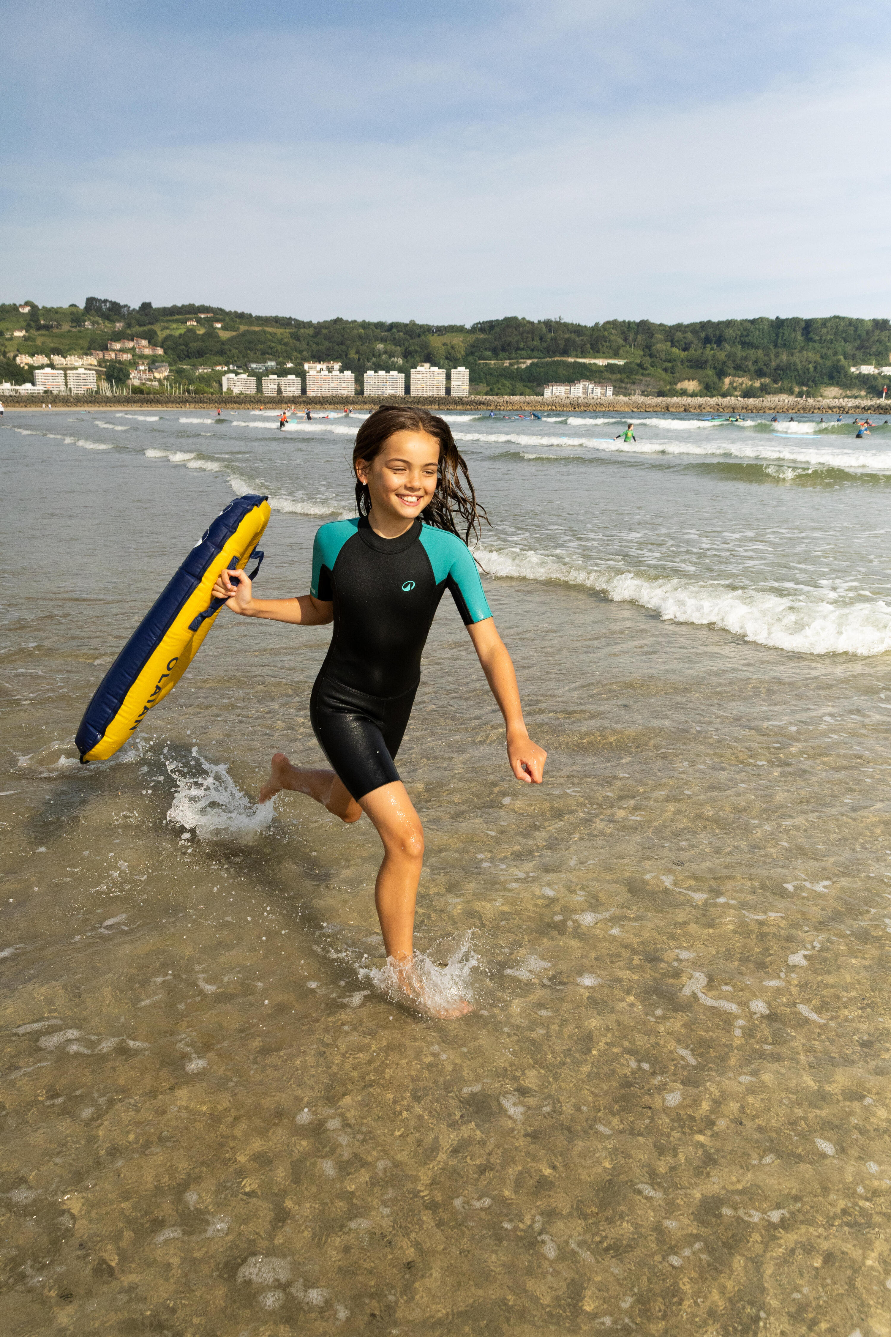 Combinaison isothermique courte de surf 1,5 mm enfant, Yulex 100 4/4