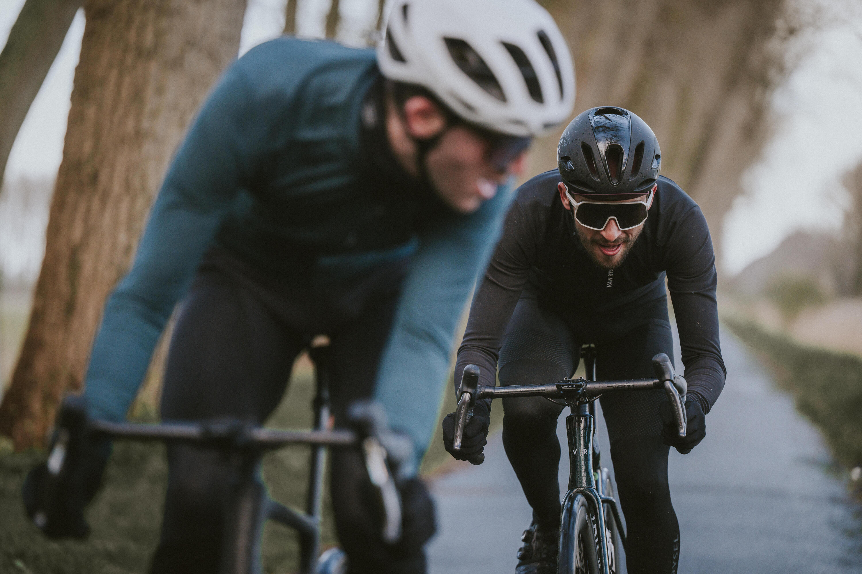 Collant de vélo de route à bretelles homme, Racer 10/12